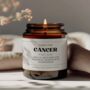 Zodiac Candle For Cancer Birthday Gift, thumbnail 1 of 8