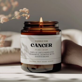 Birthday Gift Zodiac Candle For Cancer, 5 of 7