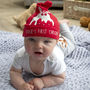 Personalised First Christmas Baby Hat, thumbnail 2 of 2
