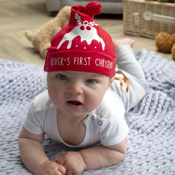 Personalised First Christmas Baby Hat, 2 of 2