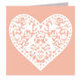 Pale Cut Out Heart Card, thumbnail 2 of 5