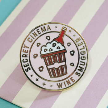 Secret Cinema Wine Smuggler Pin Badge, 2 of 3