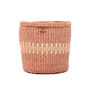 Huru: Sand Stripe Woven Storage Basket, thumbnail 3 of 9