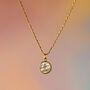 Mother Of Pearl Affirmation Gold Plated Necklace, thumbnail 4 of 9