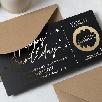 Personalised Scratch Card Birthday Gift For Boyfriend, 4 of 9