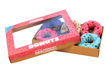 United Oddsocks Donuts Ladies Gift Box Set, 3 of 3