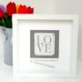 Personalised Hand Painted Cotton Love Print, thumbnail 2 of 2