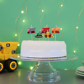 Digger Themed Birthday Cake Party Candles, 3 of 3