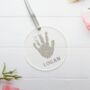 Personalised Handprint Glitter Acrylic Newborn Gift, thumbnail 1 of 4