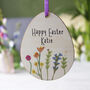 Personaslised Easter Floral Hanging Decoration And Card, thumbnail 2 of 7