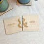 Personalised '&' Couples Coaster Set, thumbnail 1 of 5