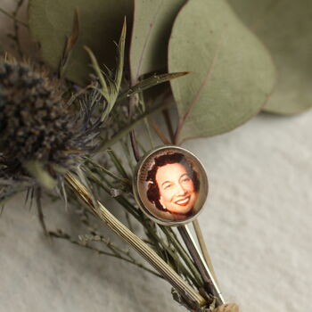 Personalised Silver Pin Brooch With Photograph, 6 of 8