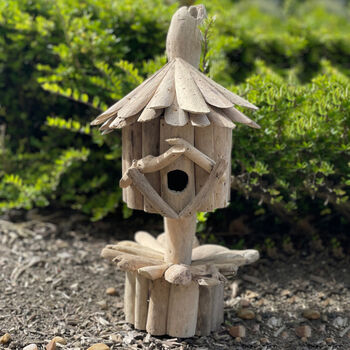 Handmade Wooden Bird House And Garden Nesting Box, 2 of 12