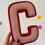 Contrasting Trim Corduroy Fabric Letters, thumbnail 7 of 12