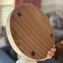 Round Wood Decorative Tray Bedside Trinket Dish, thumbnail 11 of 12
