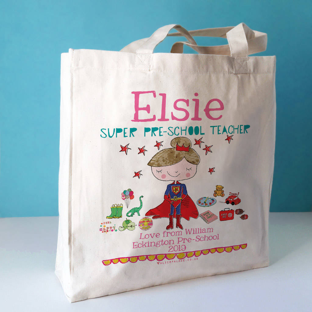 Personalised Pre School Teacher Bag By Alice Palace