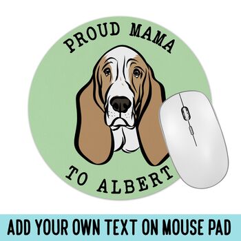 Basset Hound Face Mouse Pad, 3 of 5