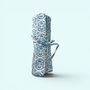 Cotton Jewellery Roll | Light Blue And White Block Print, thumbnail 1 of 6