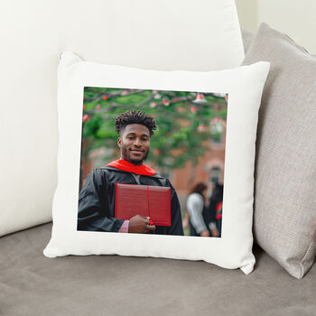 Personalised Graduation Photo Cushion Cover, 2 of 3