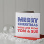 Personalised Merry Christmas Card, thumbnail 1 of 5