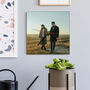 Personalised Photo Glass Square Wall Clock, thumbnail 1 of 4