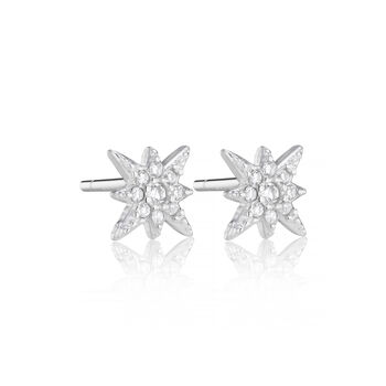 Sterling Silver Star Stud Earrings, 4 of 6