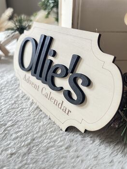 Christmas Eve Box Plaque Personalised Crate Sign, 3 of 11