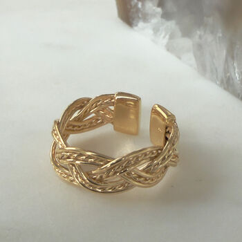 Chunky Braided Open Ring, 2 of 12