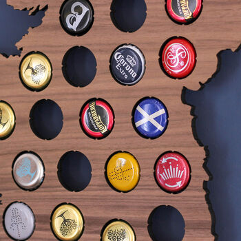 Personalised Ireland Beer Cap Collector Map, 6 of 6