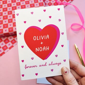 Personalised Forever And Always Valentine's Day Card, 4 of 5