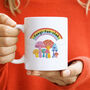 Personalised Rainbow Mushrooms Mug, thumbnail 2 of 5
