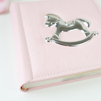 Personalised Baby Photo Album With Rocking Horse, 5 of 6