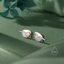 Sterling Silver Robin Bird Stud Earrings, thumbnail 4 of 12