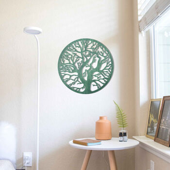 Round Tree Radiance: Wooden Wall Art For Modern Rooms, 11 of 12