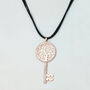 Large Sparkly Key Pendant Necklace, thumbnail 1 of 5