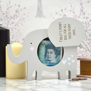 Personalised Elephant Money Box Gift, 2 of 2