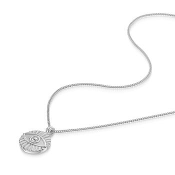 Evil Eye Men's Necklace Stainless Steel, 4 of 7