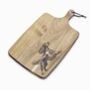 Personalised Irish Red And White Setter Engraved Acacia Serving Board, thumbnail 4 of 7
