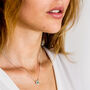 Guiding North Star Gemstone Necklace Silver/Gold Plated, thumbnail 5 of 10