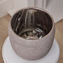 Mesiac Rippled Grey Plant Pot, thumbnail 4 of 5