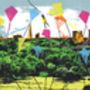 'Primrose Hill' Original Screen Print Flying Kites, thumbnail 2 of 2