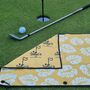 Personalised Yellow Sub Par Ine Golf Towel, thumbnail 3 of 4