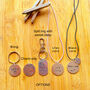 Hand Stamped Personalised Name And Age Necklace, thumbnail 4 of 11