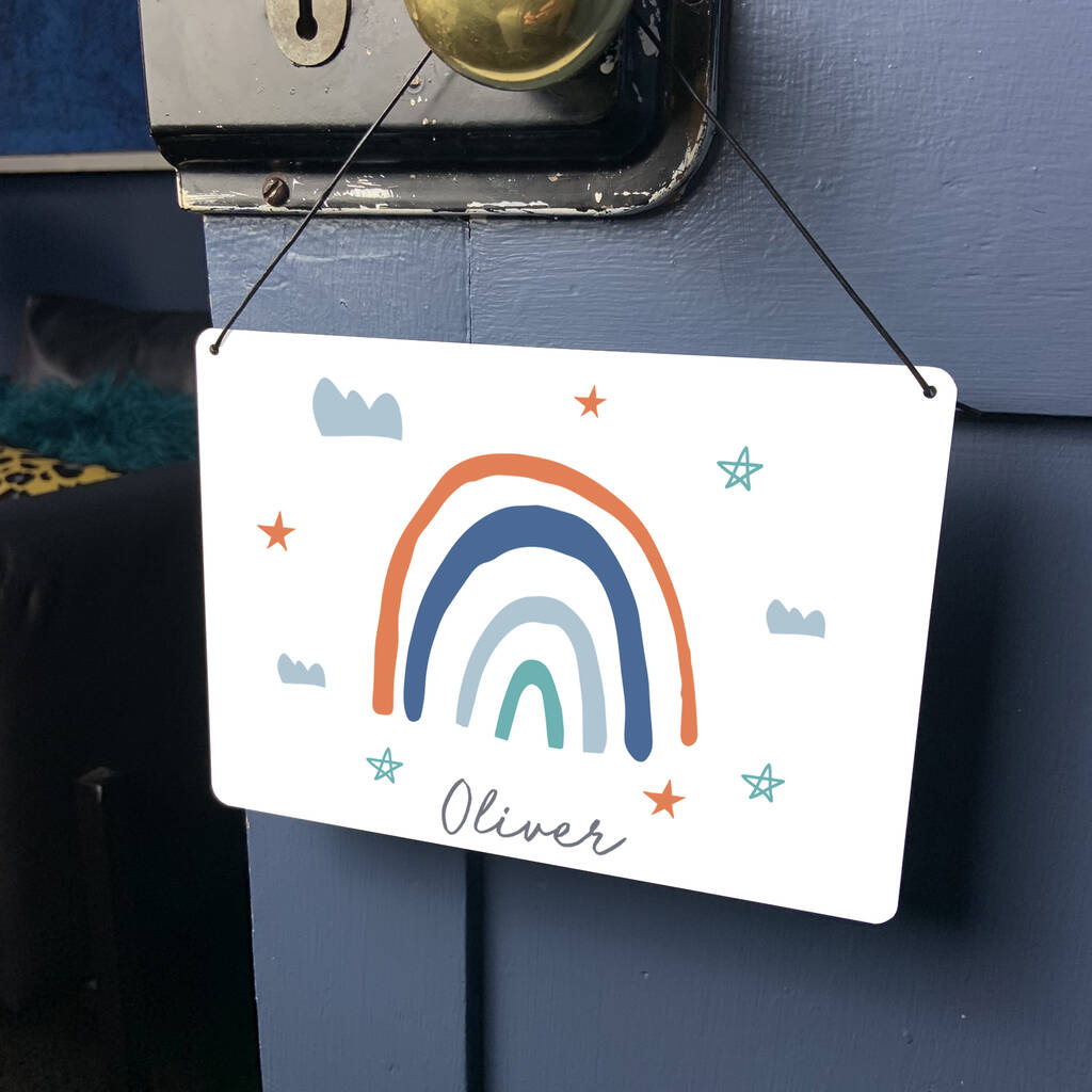 Personalised 'Rainbow' Sign By A Piece Of