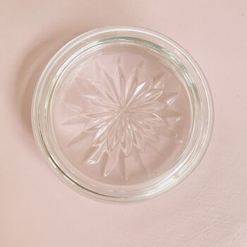 Antique Crystal Cut Glass Lidded Jam / Preserve Pot ~ Six, 10 of 10