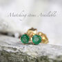 Green Emerald Stacking Ring Set, thumbnail 10 of 11