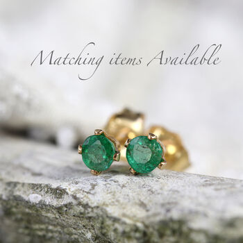 Green Emerald Stacking Ring Set, 10 of 11