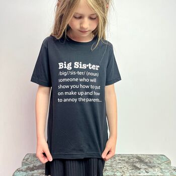 Big Sister Definition T Shirt, 4 of 8