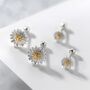 Sterling Silver Daisy Stud Earrings, thumbnail 1 of 5