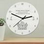 Personalised New Home Wooden Clock, thumbnail 1 of 5